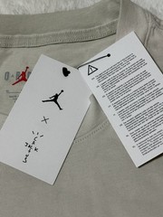 NIKE AIR JORDAN x Travis Scott Air Jack T-Shirt Mens Size XL Light Bone