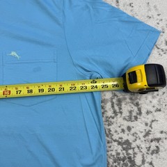 Tommy Bahama Shirt Mens XLT Blue Supima Cotton Pocket Crewneck Tee Big Tall