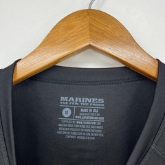 USMC Marines Short Sleeve T-Shirt Men’s Size M Black Moisture Wicking USA NWOT