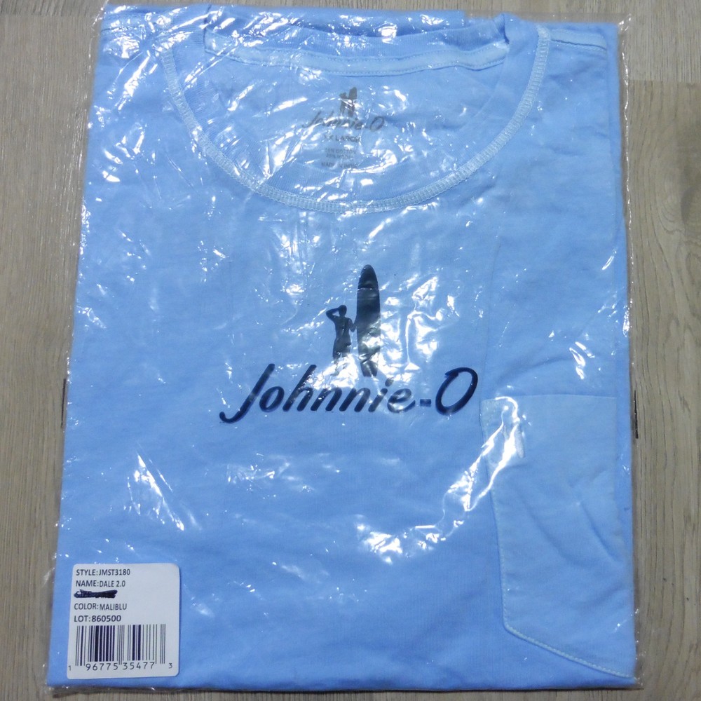 JOHNNIE-O Mens 2XL XXL DALE 2.0 T SHIRT MALIBLU BLUE SHORT SLEEVE GOLF TEE