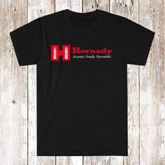 Hornady Guns Firearms Men’s Black T-Shirt Size S-5XL