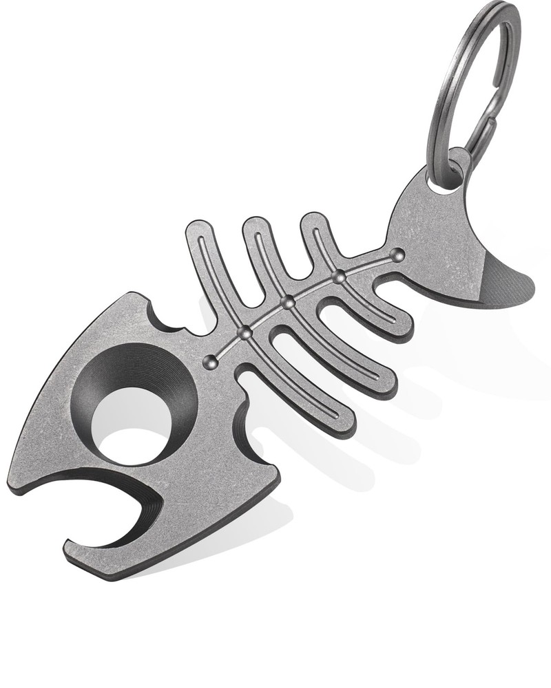 Titanium Keychain Bottle Opener with Stainless Steel Key Ring, EDC key chain …