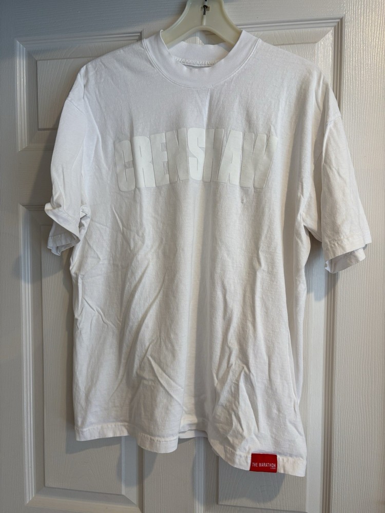 The Marathon Clothing Crenshaw Block Lettering T Shirt Sz L