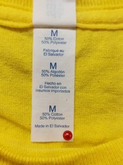 Jerzees Dri Power Men Shirt M Yellow Graphic Tee Long Sleeve Crew Neck Regular