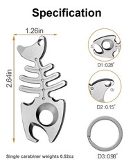Titanium Keychain Bottle Opener with Stainless Steel Key Ring, EDC key chain …