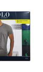 Polo Ralph Lauren Men’s Blue-Green-Black Classic Fit Crew-Neck 3 Pack Shirt