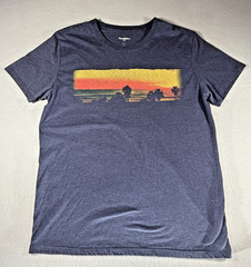 Goodfellow & Co Men’s Size L Blue Sunset Graphic T-Shirt