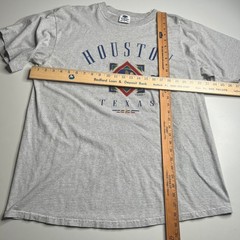 Vintage 90s Houston Texas Graphic T-Shirt XL Made USA Tommys 1992 Cotton