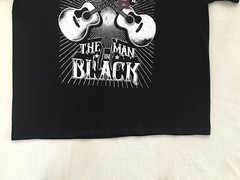 Johnny Cash The Man In Black Men’s Black Graphic T-shirt Size 2XL Chest 51″ NWT