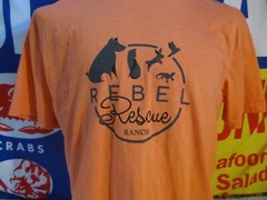 REBEL RESCUE Ranch T Shirt Men’s XL Adult Dogs Cats Animals PETS NON PROFIT