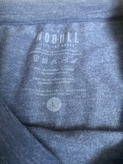 No Bull Shirt Mens Large Logo Crewneck Tee Athletic Stretch Blue
