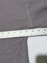 Seven7 Men’s Waffle Knit Thermal Crewneck XL Charcoal Gray Cotton Blend