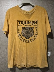 Lucky Brand Mustard Yellow Graphic Tee L