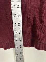 American Eagle Shirt Men’s M Red Thermal Waffle Knit Long Sleeve Tagless Shirt
