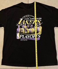 2020 LA Lakers NBA Playoffs Faded Shirt XL Basketball Kobe Shaq Champion Vtg Y2K