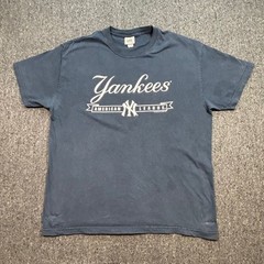 Y2K Vintage Mens XL Faded NY Yankees Graphic T-Shirt Distresed