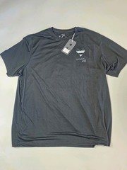 HiHo Men’s Short Sleeve Shirt Light Weight Embroidered Size XL Black SPF 50