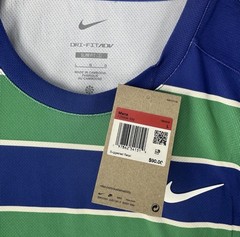 Nike Court Slam Dri-FIT ADV Tennis Top Shirt Blue Green FZ6934-539 Men’s Large L