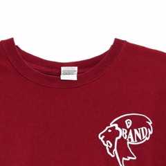 Gildan Men Maroon TShirt Round Neck Solid Graphic Casual Pullover Short Sleeve L