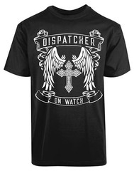 Dispatcher On Watch New Men’s Shirt Cross Jesus Crucification Protected Angel