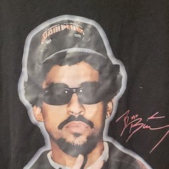 Men’s Black Graphic Print SS Crew Neck TShirt Regular Knit Fabric Tee bad bunny