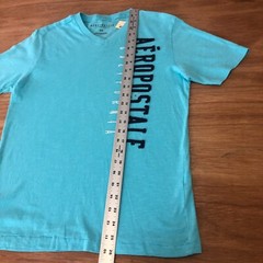 NEW Aeropostale California T-Shirt Sz S NWT V-Neck Turquoise Applique Embr.
