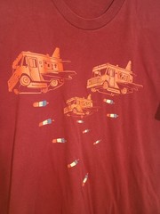 IceCream Trucks Dropping Rocket Pops Unisex Red Short Sleeve Funny Tshirt Summer