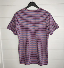 Marine Layer Men’s Re-Spun Crew T-Shirt M/L Multicolored Striped Stretch Crew