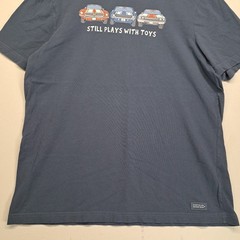 Life Is Good Men’s Large Crusher Lite T Shirt Lot Of 2 Blue Short Sleeve