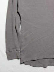 Seven7 Men’s Waffle Knit Thermal Crewneck XL Charcoal Gray Cotton Blend