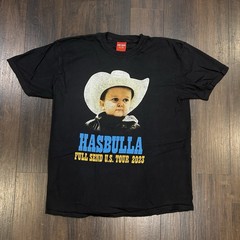 FULL SEND Hasbulla Magomedov US Tour 2023 T-Shirt Black XL Nelk Boys Cowboy Hat