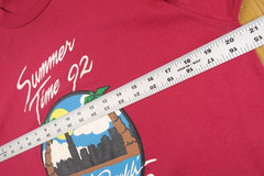 VTG 90s McDonalds Shirt Mens Large Chicago Summer Time Graphic Promo USA Red Tee