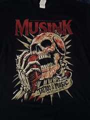 Musink Tattoo & Music Festival T Shirt Snoop Deftones Barker M NWOT
