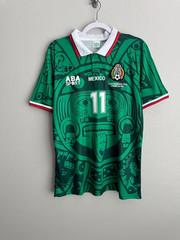 Mexico 1998 World Cup Home Jersey – Cauhtemec Blanco #11