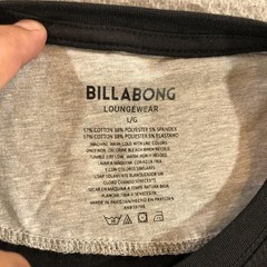 Billabong Shirt Mens Large Black Loungewear Super Soft Surf Graphic Wave Tee