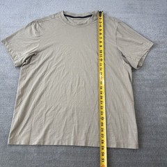 Lululemon T Shirt Men XL Tan Short Sleeve Logo Crew Neck Gym Running Athleisure