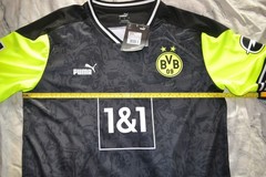 T Shirt Football Borussia Dortmund Puma Black Yellow Large Haaland 9