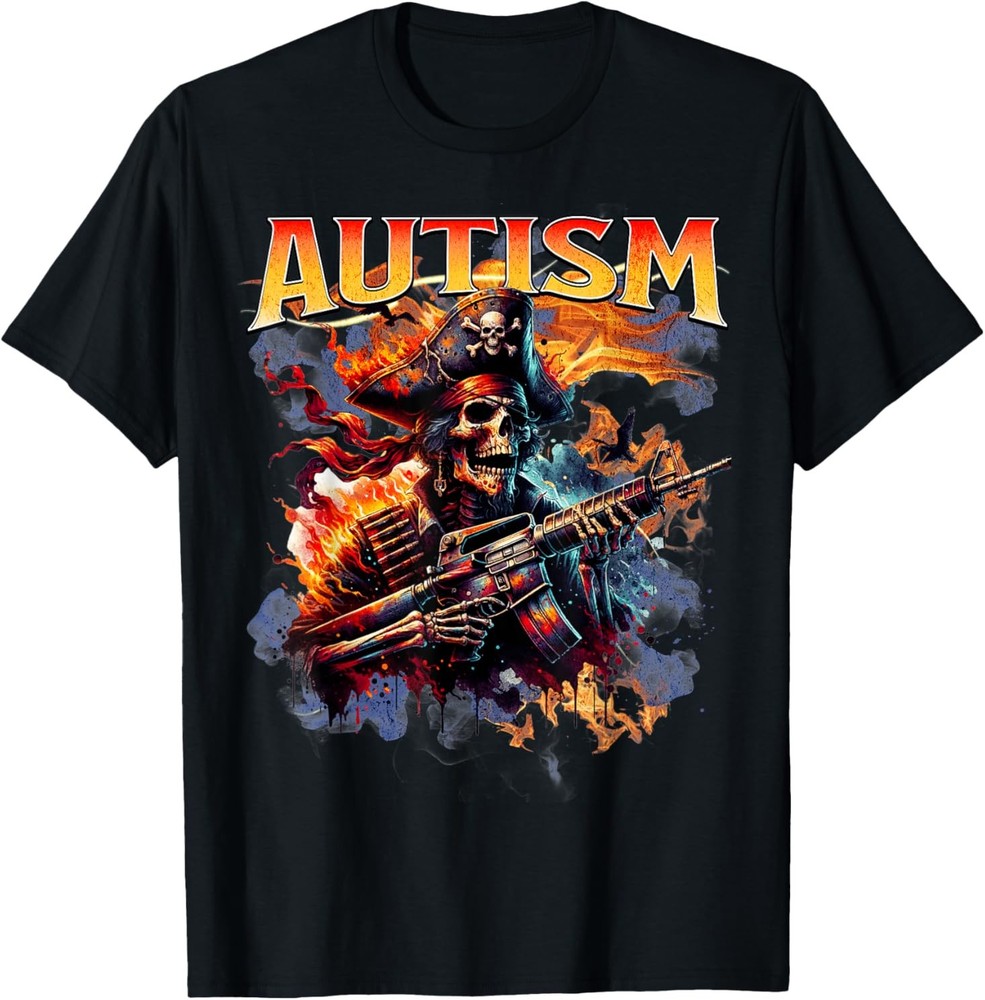 Autism Skeleton Meme Tism Autistic Skeleton Autism Humor T-Shirt