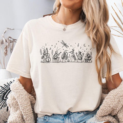 NK Divide Indie Folk T-Shirt, Vintage Insect Music Graphic Tee