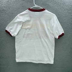 Vintage Stedman Shirt Adult Large White Ringer Stock Car Racing Grunge 80s Mens