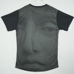 En Noir Mens Avant Grarde Monochromatic T-Shirt Black Made in USA 20×30