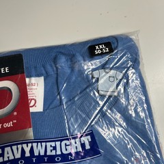 90s BVD Big & Tall Men’s Pocket T-Shirt XXL 50-52 Heavyweight Cotton Blue NEW 98