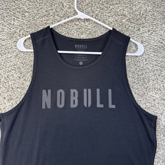 NoBull Tank Top Men’s Size Medium Black Training Performance Workout Gym Running