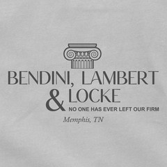 The Firm Attorneys At Law Bendini Lambert & Locke Mitch McDeere Movie T Shirt