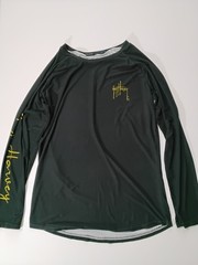 Guy Harvey Cancer Awareness T-shirt Mens Large Black Yellow Logo Outdoor Tee
