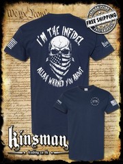 I’m The Infidel Allah Warned You About 2-Sided T-Shirt / American Flag USA Army