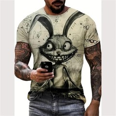 New Summer Men Vintage T-Shirt 3D Printed Funny Graphic Tops Tees Male T shirts