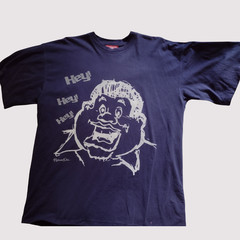 90s Vintage Y2K Platinum FUBU Fat Albert T Shirt XL Navy Old School Hip Hop Tee