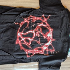 Revenge Storm Blue Lightning Anarchy T-Shirt Black Red Men’s Medium Hype