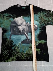 Vtg Radical Nature Dolphin Shirt Mens Medium Kona Hawaii Ocean Destination Tee